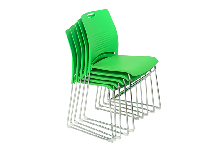 培訓椅可疊落疊放，超省空間