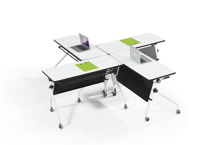 移動(dòng)折疊會(huì )議桌實(shí)拍圖