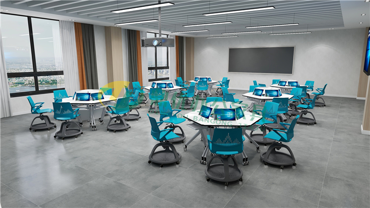 智慧教室拼接桌椅 智慧教室拼接桌椅