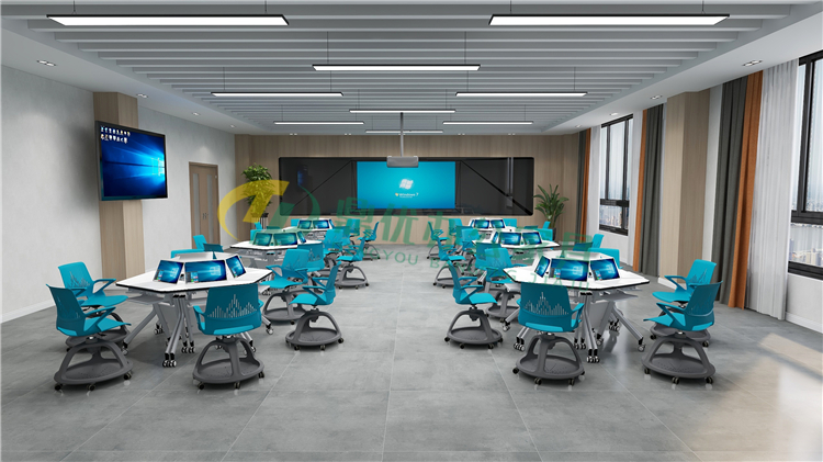 大學(xué)智慧教室課桌椅 大學(xué)智慧教室課桌椅