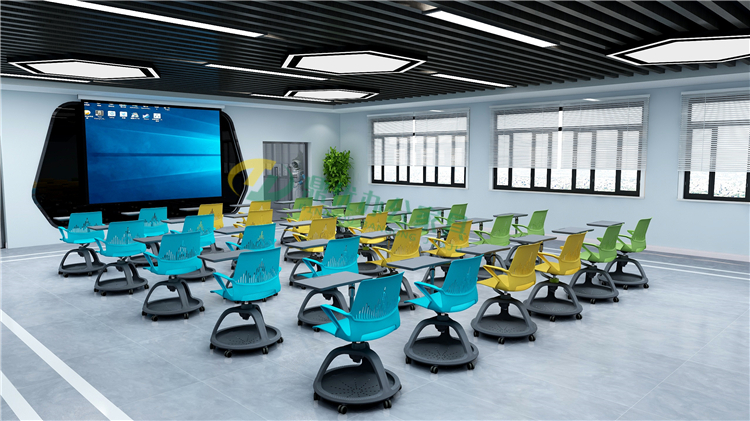 360度旋轉寫(xiě)字板培訓椅