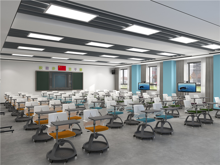 帶寫(xiě)字板培訓椅