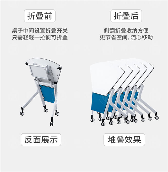 扇形可折疊學(xué)生培訓桌批發(fā)廠(chǎng)家